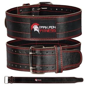 Black Leather Gym Belt